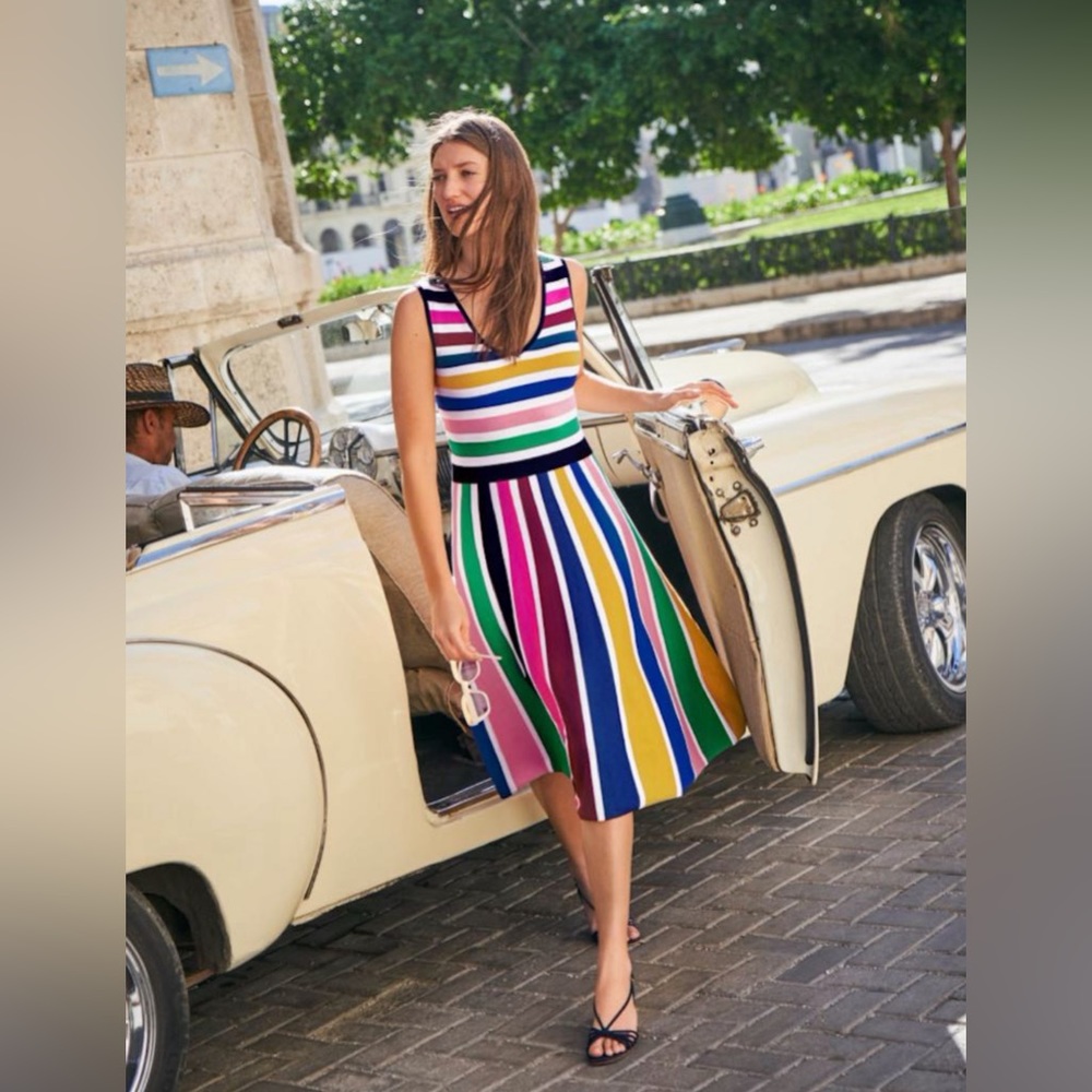 Beautiful Striped Boden Sleeveless Dress